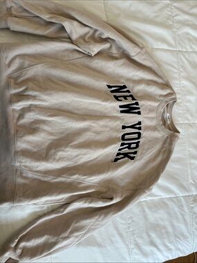 Garage Beige 'New York' Crewneck Sweatshirt